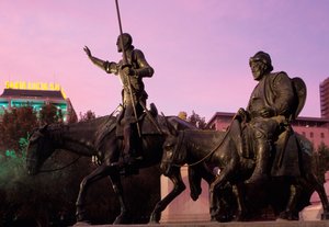 Dom Quixote e Sancho Pança, do monumento a Miguel Cervantes, 1928-30 (bronze)